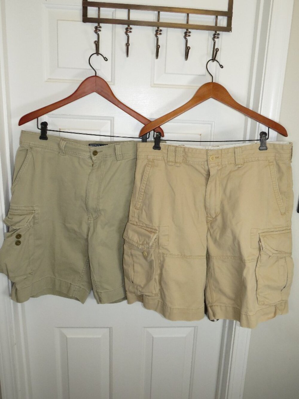 *Lot of 2* Polo Ralph Lauren Cargo Shorts Mens Size 36 - 10" Inseam Utility